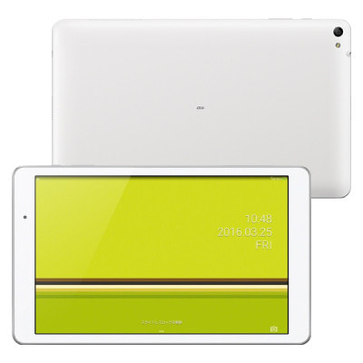 新宿[HUAWEI]Qua tab 02 au [パウダーホワイト] タブレット