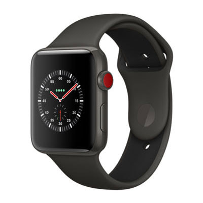 イオシス|Apple Watch Edition Series3 42mm GPS+Cellularモデル MQM62J/A A1891【グレイセラミックケース/グレイ ブラックスポーツバンド】