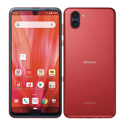 SIMロック解除済】docomo AQUOS R3 SH-04L Luxury Red|中古