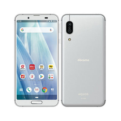 SIMロック解除済】docomo AQUOS sense3 SH-02M Silver White|中古 ...