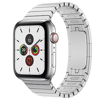 Apple Watch Series5 44mm GPS+Cellularモデル MWR32J/A+MUHL2FE/A A2157【ステンレススチール ケース/シルバーリンクブレスレット】|中古ウェアラブル端末格安販売の【イオシス】