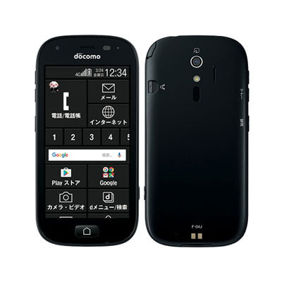 SIMロック解除済】docomo らくらくスマートフォン4 F-04J ブラック