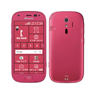 イオシス|【SIMロック解除済】docomo らくらくスマートフォン4 F-04J ピンク