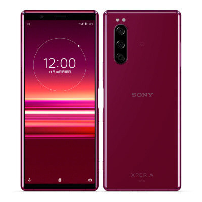 SIMロック解除済】au Xperia5 SOV41 Red|中古スマートフォン格安販売の