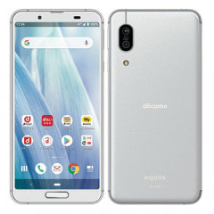【SIMロック解除済】docomo AQUOS sense3 SH-02M Silver White