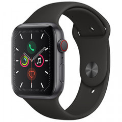 Apple Watch Series5 44mm GPS+Cellularモデル MWWE2J/A A2157【スペースグレイアルミニウムケース/ブラックスポーツバンド】