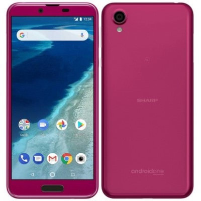 SIMロック解除済】Y!mobile android one X4 ボルドーピンク|中古 
