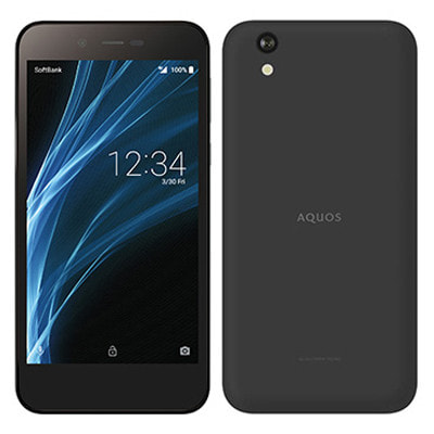 SIMロック解除済】Softbank AQUOS sense basic 702SH ブラック|中古