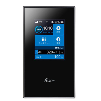 Aterm MR04LN 3B (PA-MR04LN) ブラック|中古モバイルルーター格安販売