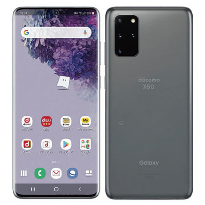 SIMロック解除済】docomo Galaxy S20+ 5G SC-52A Cosmic Gray|中古