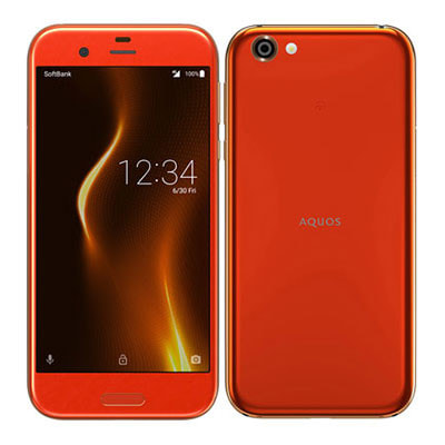 ☆SoftBank☆605SH☆オレンジ☆AK117y SIMロック解除済】Softbank AQUOS R 605SH Blaze Orange|中古