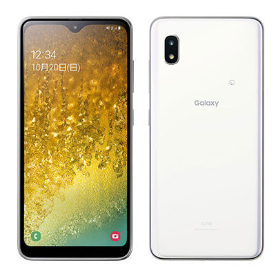 ネットワーク利用制限△】Galaxy A20 SCV46 ホワイト【UQmobile版 SIM 