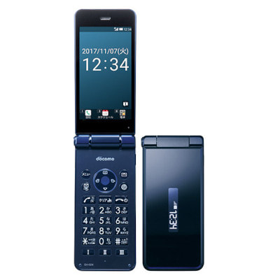 イオシス|【SIMロック解除済】docomo AQUOS ケータイ SH-02K Blue Black