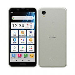 【SIMロック解除済】au AQUOS sense2 かんたん SHV43 Bright Silver