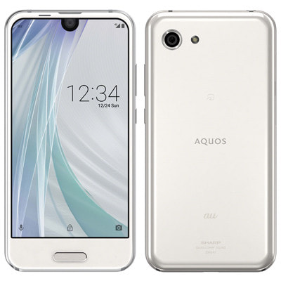 SIMロック解除済】【ネットワーク利用制限△】au AQUOS R compact SHV41 ムーンホワイト|中古スマートフォン格安販売の【イオシス】