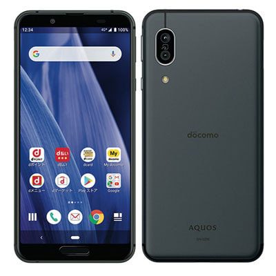 SIMロック解除済】docomo AQUOS sense3 SH-02M Black|中古