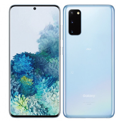 【美品】galaxy S20 5G （au scg01） SIMロック解除済 SIMロック解除済】au Galaxy S20 5G SCG01 Cloud Blue|中古