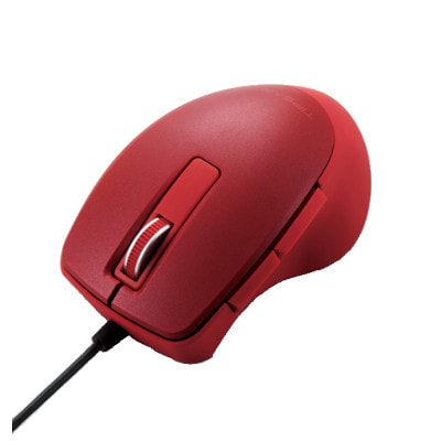 イオシス|エレコム 有線5ボタンBlueLEDマウス TIPS AIR M-TP20UBRD レッド