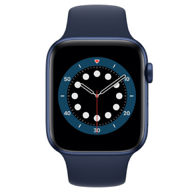 Apple Watch Series6 44mm GPS+Cellularモデル M09A3J/A  A2376【ブルーアルミニウムケース/ディープネイビースポーツバンド】