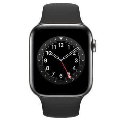 Apple Watch Series6 44mm GPS+Cellularモデル M09H3J/A A2376【グラファイトステンレス スチールケース/ブラックスポーツバンド】|中古ウェアラブル端末格安販売の【イオシス】