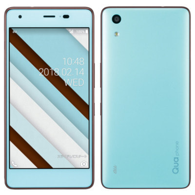 SIMロック解除済】au Qua phone QZ KYV44 チョコミント|中古