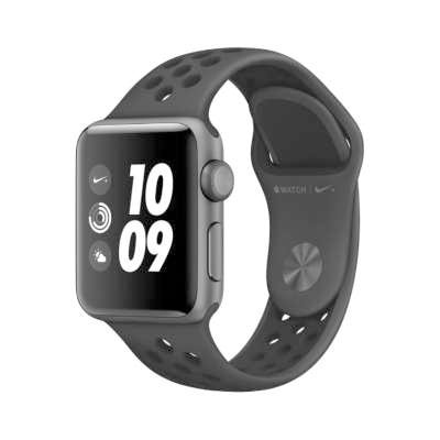 Apple Watch Nike+ Series3 38mm GPSモデル MTF12J/A  A1858【スペースグレイアルミニウムケース/アンスラサイト ブラックNikeスポーツバンド】