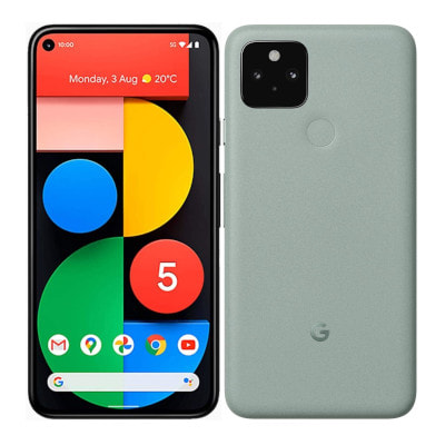 Google Pixel 5 グリーン G5NZ6 SIMフリー Google Pixel5 G5NZ6 128GB ソータセージ 【国内版SIMフリー】|中古