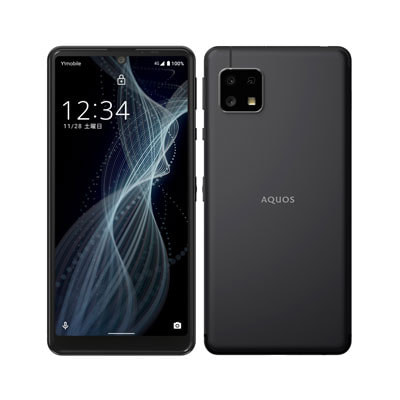 AQUOS sense4 basic ＊Black SIMロック解除済み - スマートフォン本体