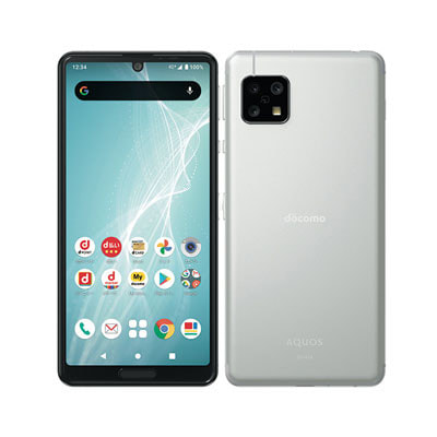 【SIMロック解除済】docomo AQUOS sense4 SH-41A シルバー|中古スマートフォン格安販売の【イオシス】