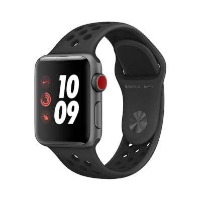 Apple Watch Nike+ Series3 38mm GPS+Cellularモデル MQM82J/A A1889【 スペースグレイアルミニウムケース/アンスラサイト ブラックNikeスポーツバンド】|中古ウェアラブル端末格安販売の【イオシス】