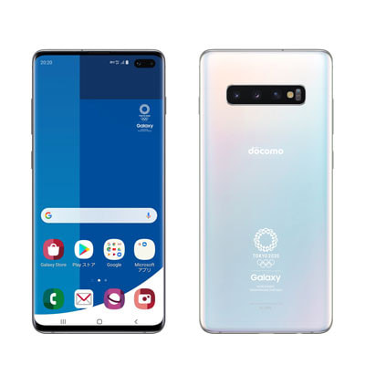 イオシス|【SIMロック解除済】【ネットワーク利用制限▲】docomo Galaxy S10+ (Plus) (Olympic Games Edition) SC-05L プリズムホワイト