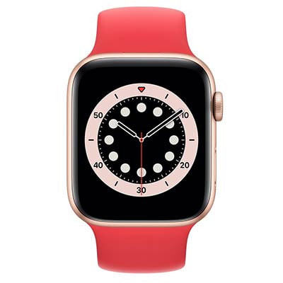 Apple Watch Series6 44mm GPSモデル M02E3J/A+MYTP2FE/A A2292【ゴールドアルミニウム ケース/(PRODUCT)REDソロループ(サイズ8)】|中古ウェアラブル端末格安販売の【イオシス】