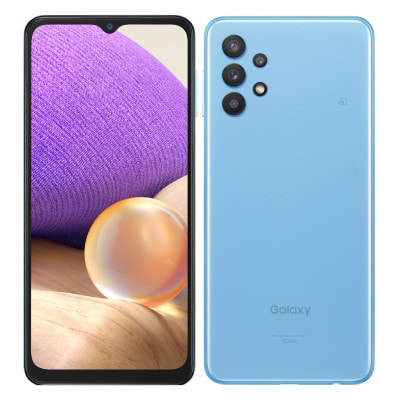 【SIMロック解除済】au Galaxy A32 5G SCG08 オーサムブルー