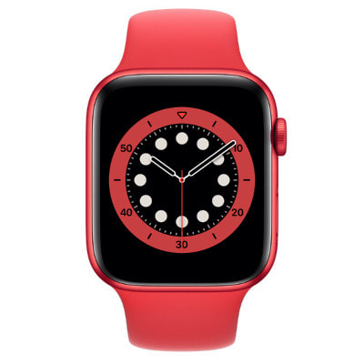 腕時計(デジタル)Apple Watch series 6 44mm RED GPSモデル - 腕時計