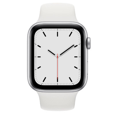 Apple Watch SE 44mm GPSモデル MYDQ2J/A A2352【シルバーアルミニウムケース/ホワイトスポーツバンド】