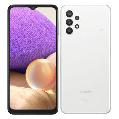 SIMロック解除済】au Galaxy A32 5G SCG08 オーサムホワイト|中古