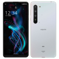 【SIMロック解除済】au AQUOS R5G SHG01 Aurora White
