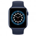 Apple Watch Series6 44mm GPSモデル M02G3J/A+MYWD2FE/A A2292【ブルーアルミニウムケース/ディープネイビーソロループ(サイズ9)】
