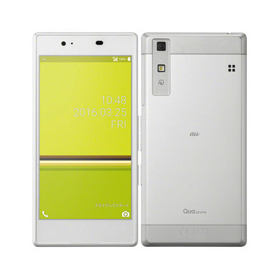 SIMロック解除済】au Qua phone KYV37 SILVER|中古スマートフォン格安