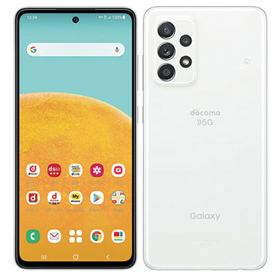 SIMロック解除済】docomo Galaxy A52 5G SC-53B Awesome White|中古