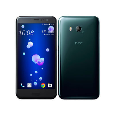 【SIMロック解除済】【ネットワーク利用制限▲】Softbank HTC U11 601HT Brilliant Black 64GB