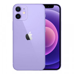 【SIMロック解除済】au iPhone12 mini A2398 (MJQD3J/A) 128GB パープル 