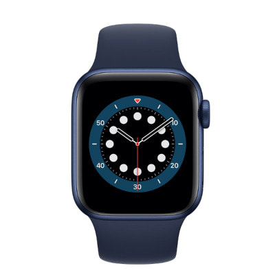 Apple Watch Series6 40mm GPSモデル MG143J/A A2291【ブルーアルミニウムケース/ディープネイビースポーツバンド】