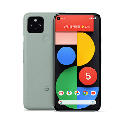(極美品A) Google Pixel5 Sorta Sage au版SIM解除