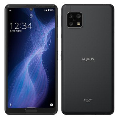 AQUOS sense5G SHG03 ブラック 【J:COM版 SIMフリー】|中古