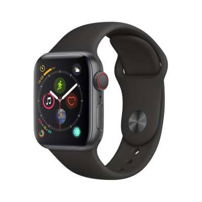 Apple Watch Series4 40mm GPS+Cellularモデル MTVD2J/A  A2007【スペースグレイアルミニウムケース/ブラックスポーツバンド】