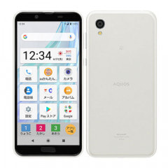 【SIMロック解除済】au AQUOS sense2 かんたん SHV43 Clear White