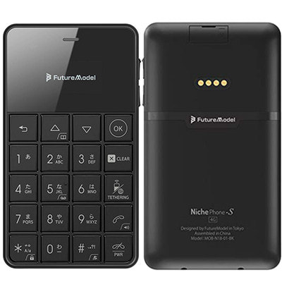 NichePhone-S 4G MOB-N18-01-BK【ブラック SIMフリー】|中古ガラケー