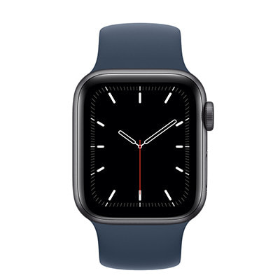 Apple Watch SE 40mm GPSモデル MKQC3J/A  A2351【スペースグレイアルミニウムケース/アビスブルーソロループ(サイズ７)】|中古ウェアラブル端末格安販売の【イオシス】