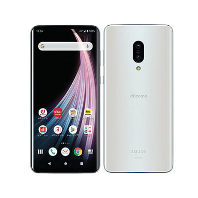 SIMロック解除済】【ネットワーク利用制限△】docomo AQUOS zero2 SH-01M Misty  White|中古スマートフォン格安販売の【イオシス】